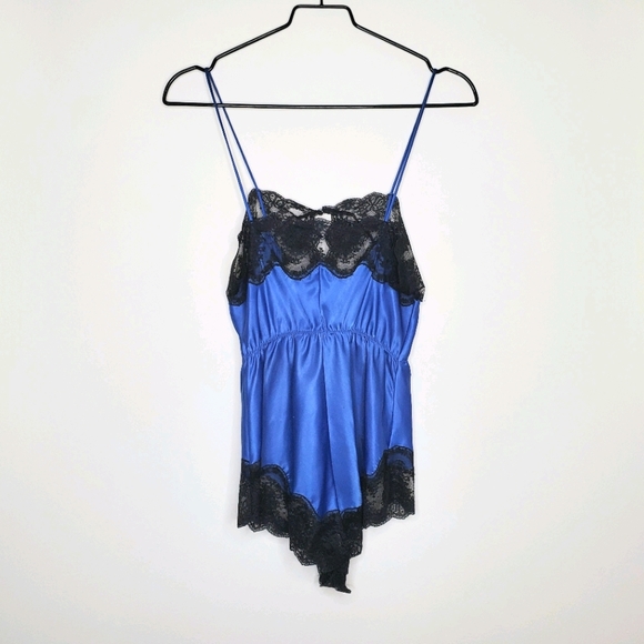 Vintage Barbizon Lingerie Lace Blue One Piece - Picture 10 of 13